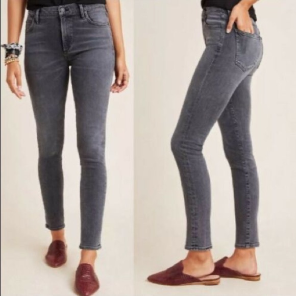 EUC❣️ Citizens of Humanity Rocket Ankle High Rise Skinny. Distressed grey, Sz 25 - Picture 3 of 8